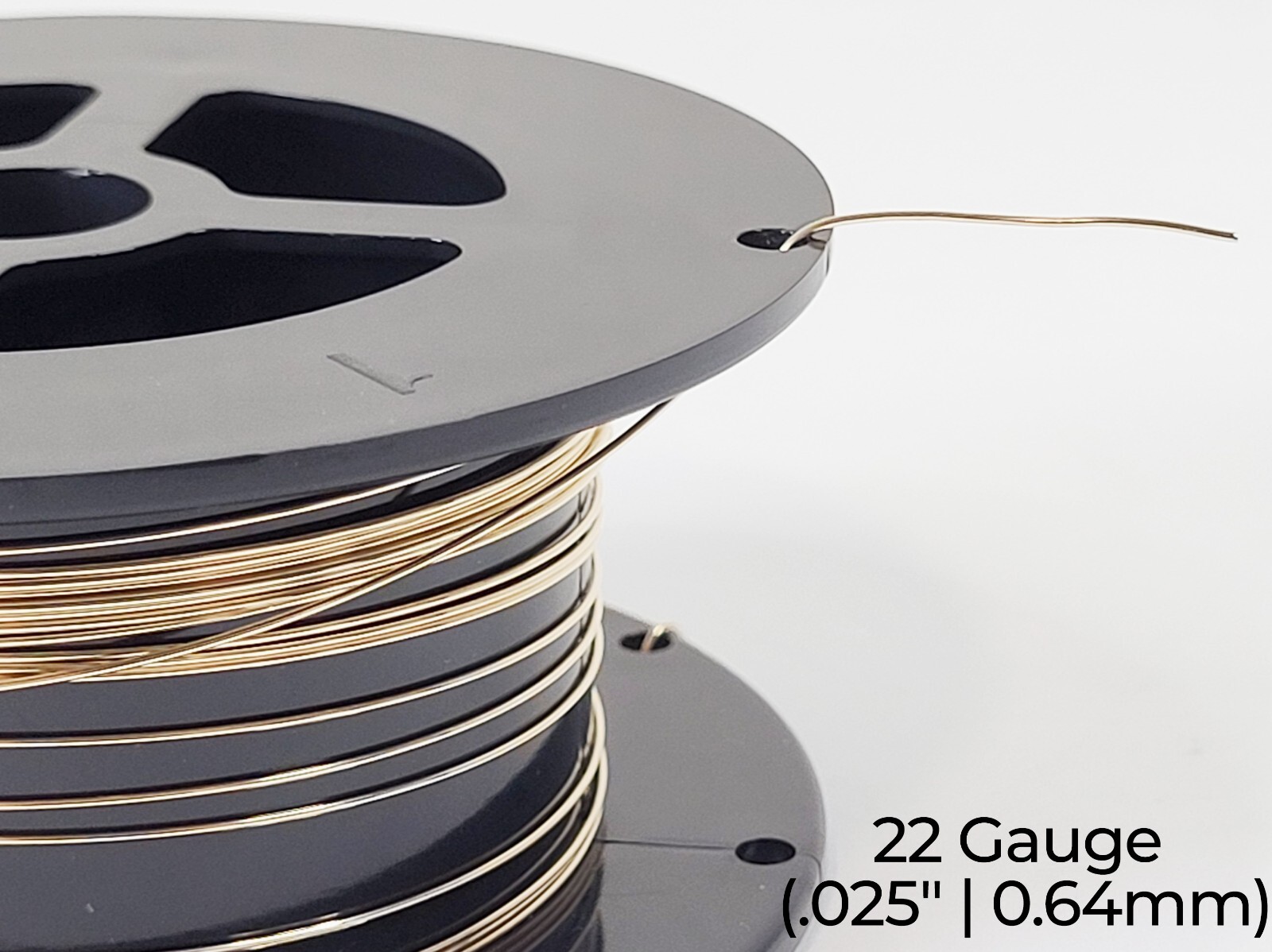 14/20 Yellow Gold-Filled Wire | Round | Dead Soft | 10-30 Gauge | 1-10 ft | USA