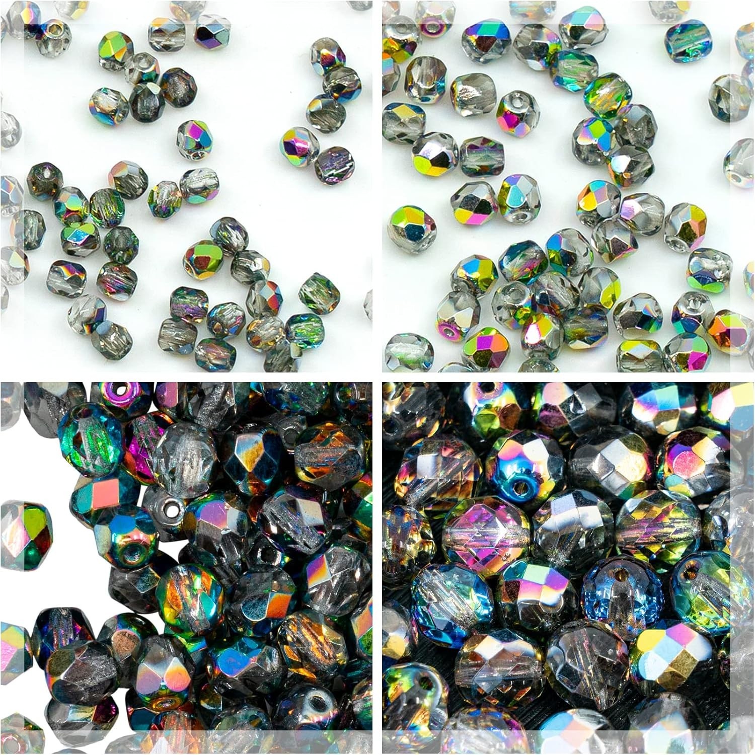Versatile 275 Pcs Crystal Vitrail Czech Glass Beads – Perfect for Jewelry Design