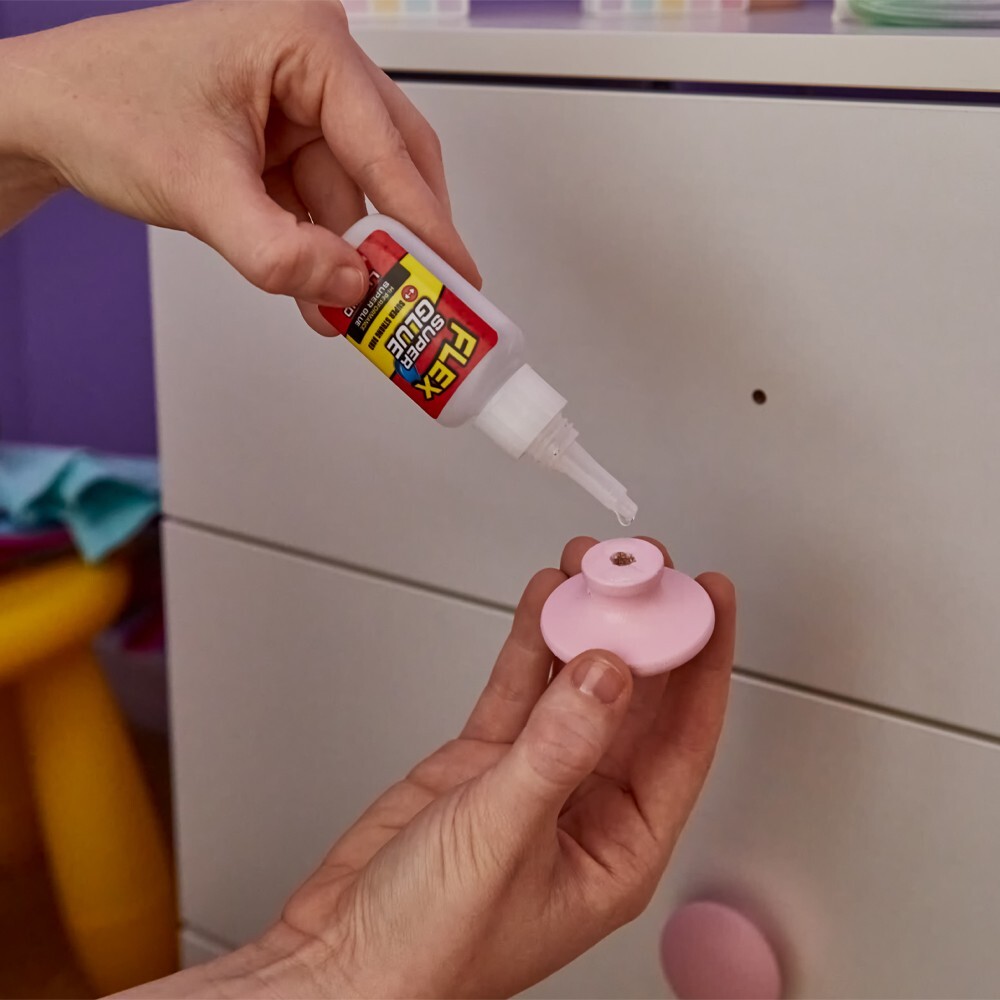 Flex Super Glue Liquid, Clear, 10 Gram Brush-On Bottle