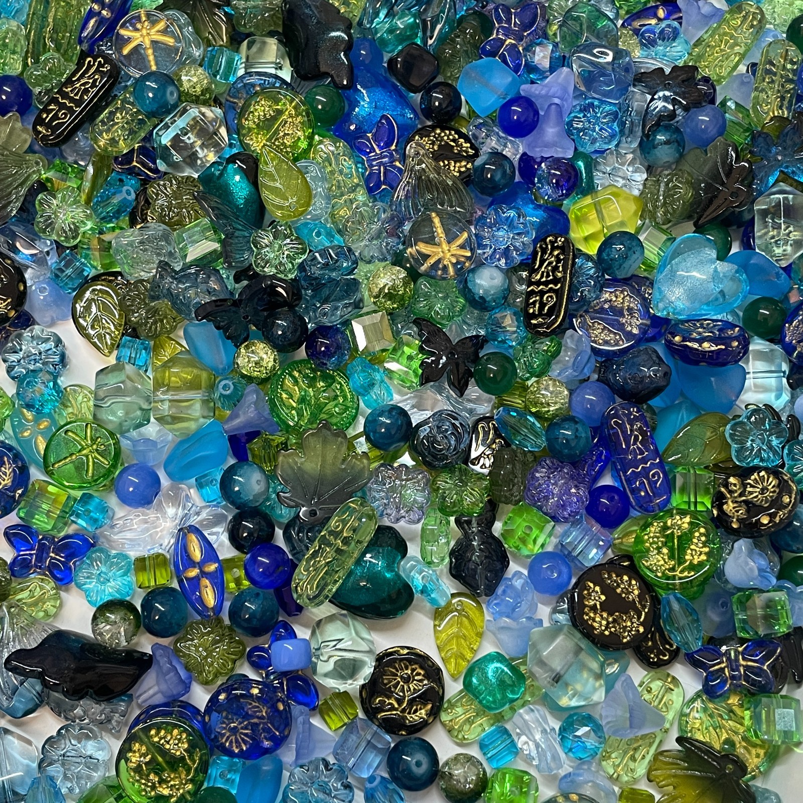 100g Handmade Glass Beads for Jewelry Making – 200 Mixed Styles Assortment