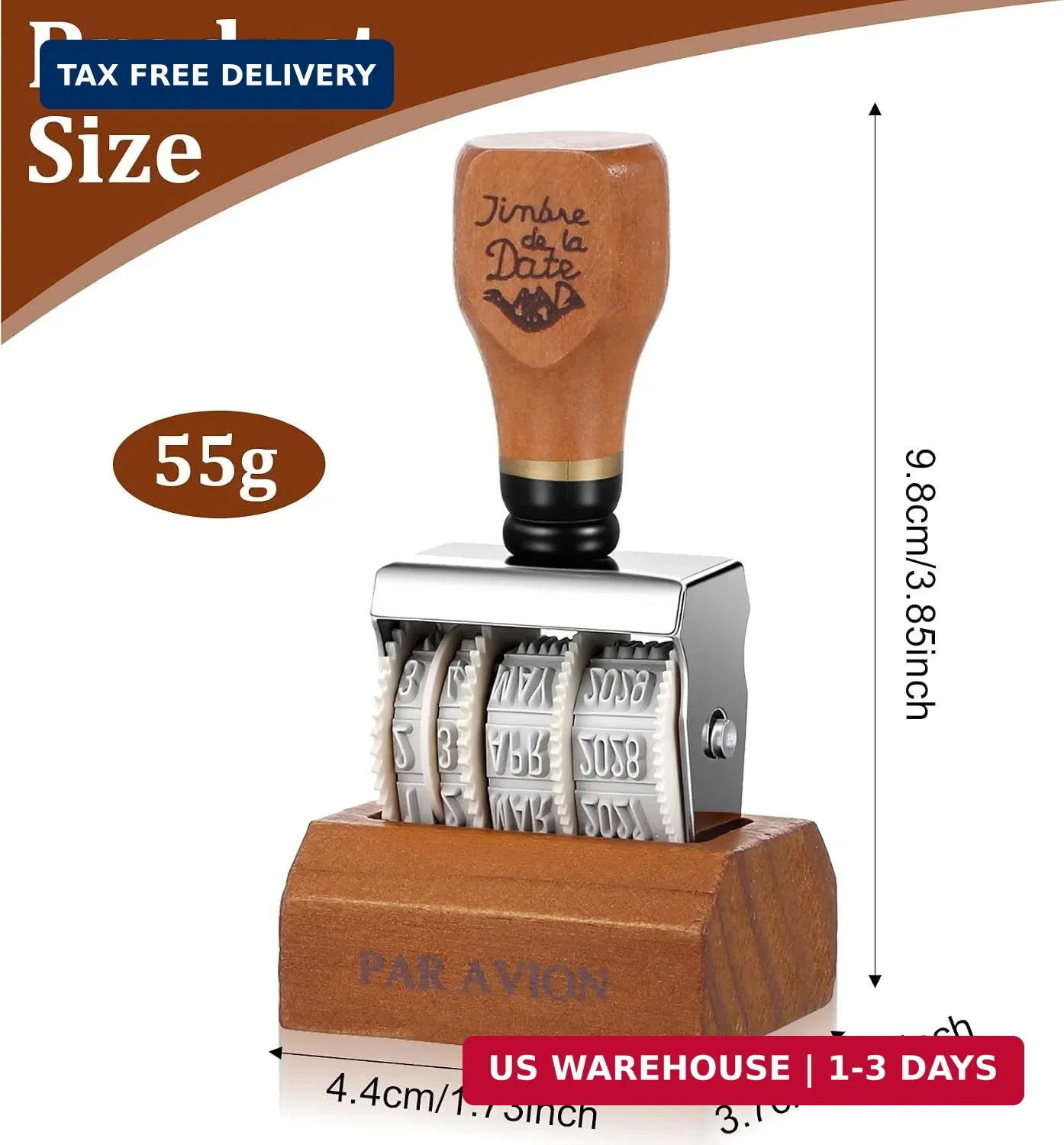 Date Stamper, 2025-2035 Roller Library Stamp Date Stamp for Eggs & Planner | Dat