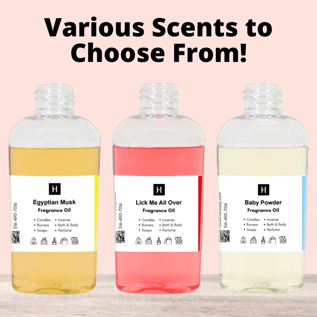 Fragrance Oil 4 oz. For Soap Making Candle Burner Incense Perfume Warmer Scented