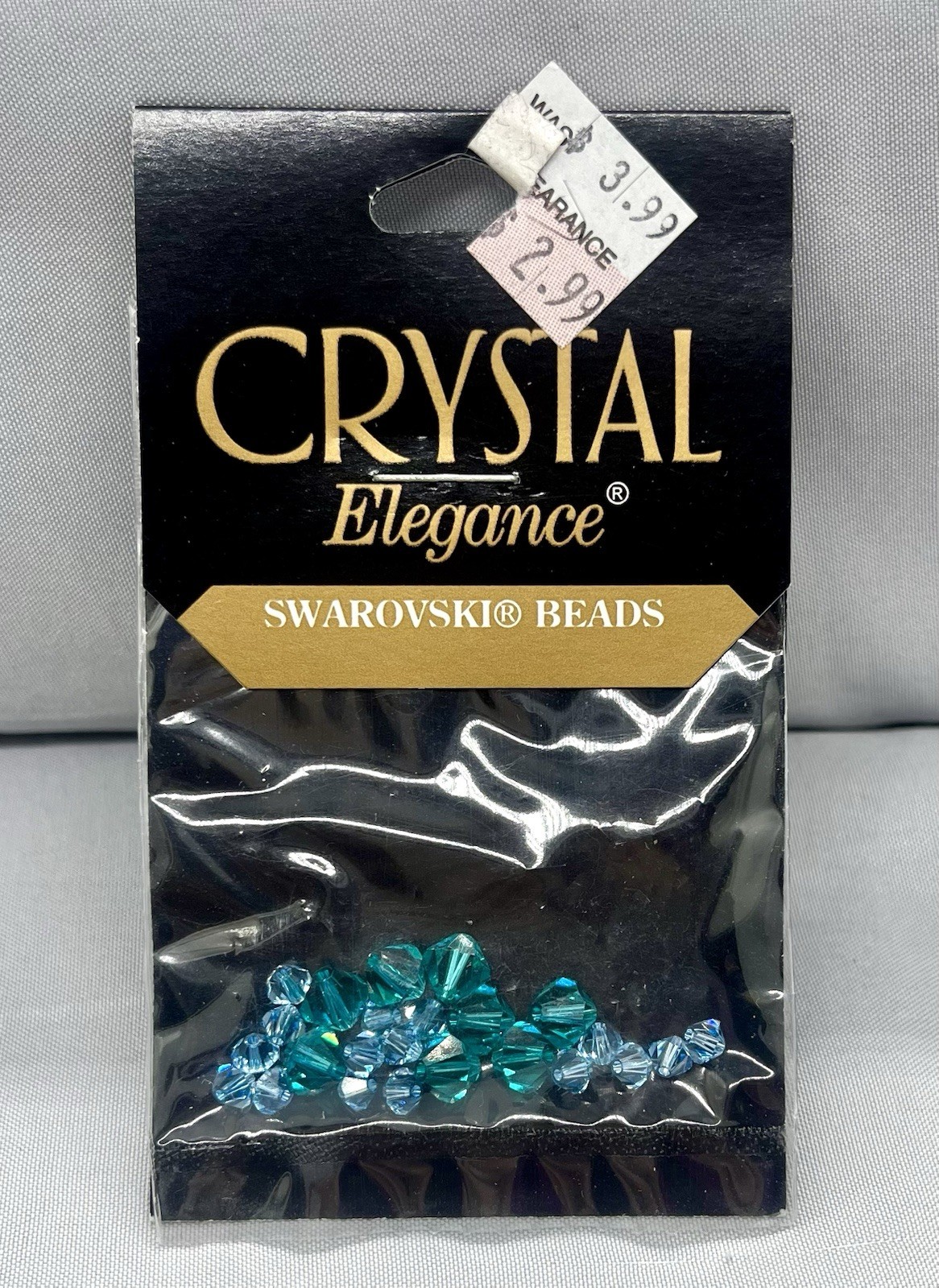 Swarovski Crystal Elegance Bicone Beads Lot Austria 4 Packs 4-6mm