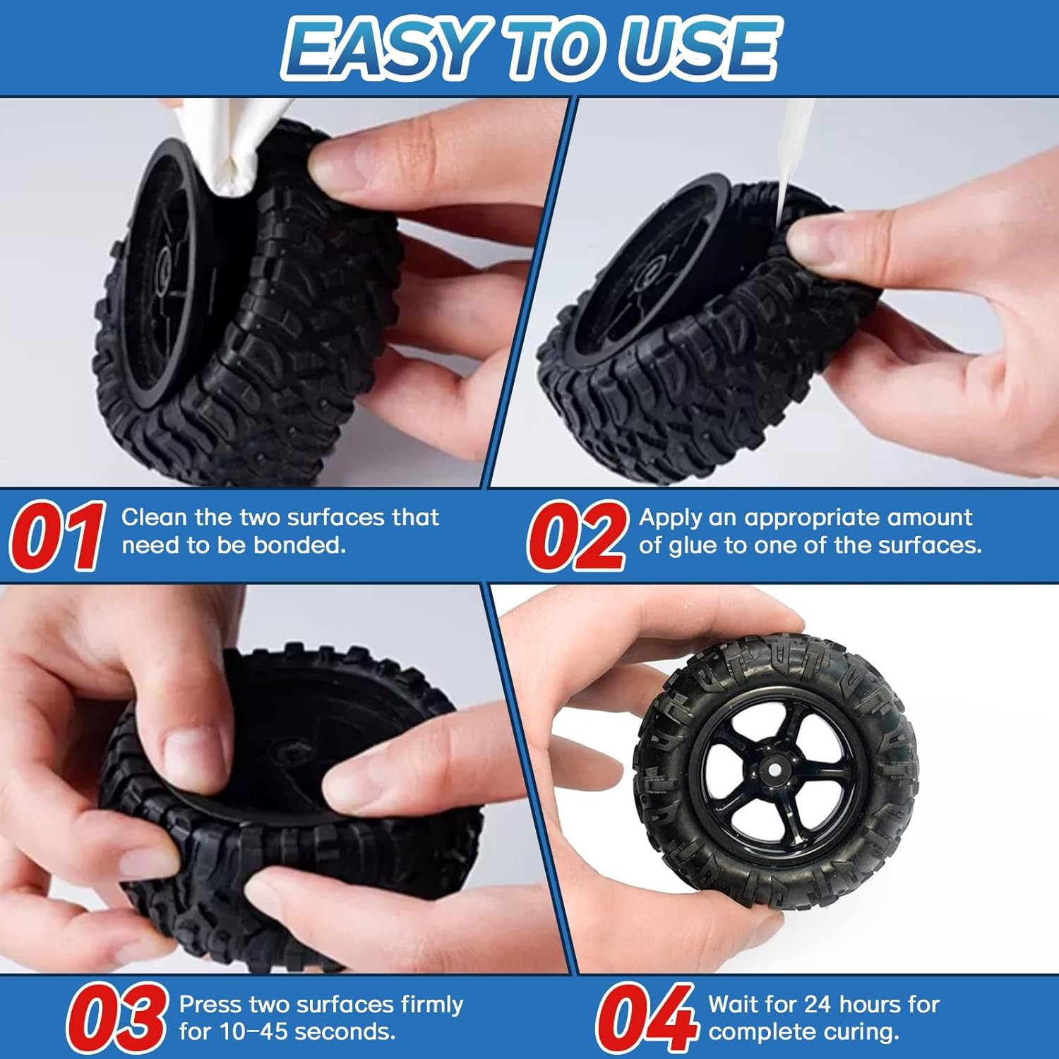 Silicone Glue 30 g, Clear Instant Glue for Rubber & Liquid Silicone, TPU, TPR, T