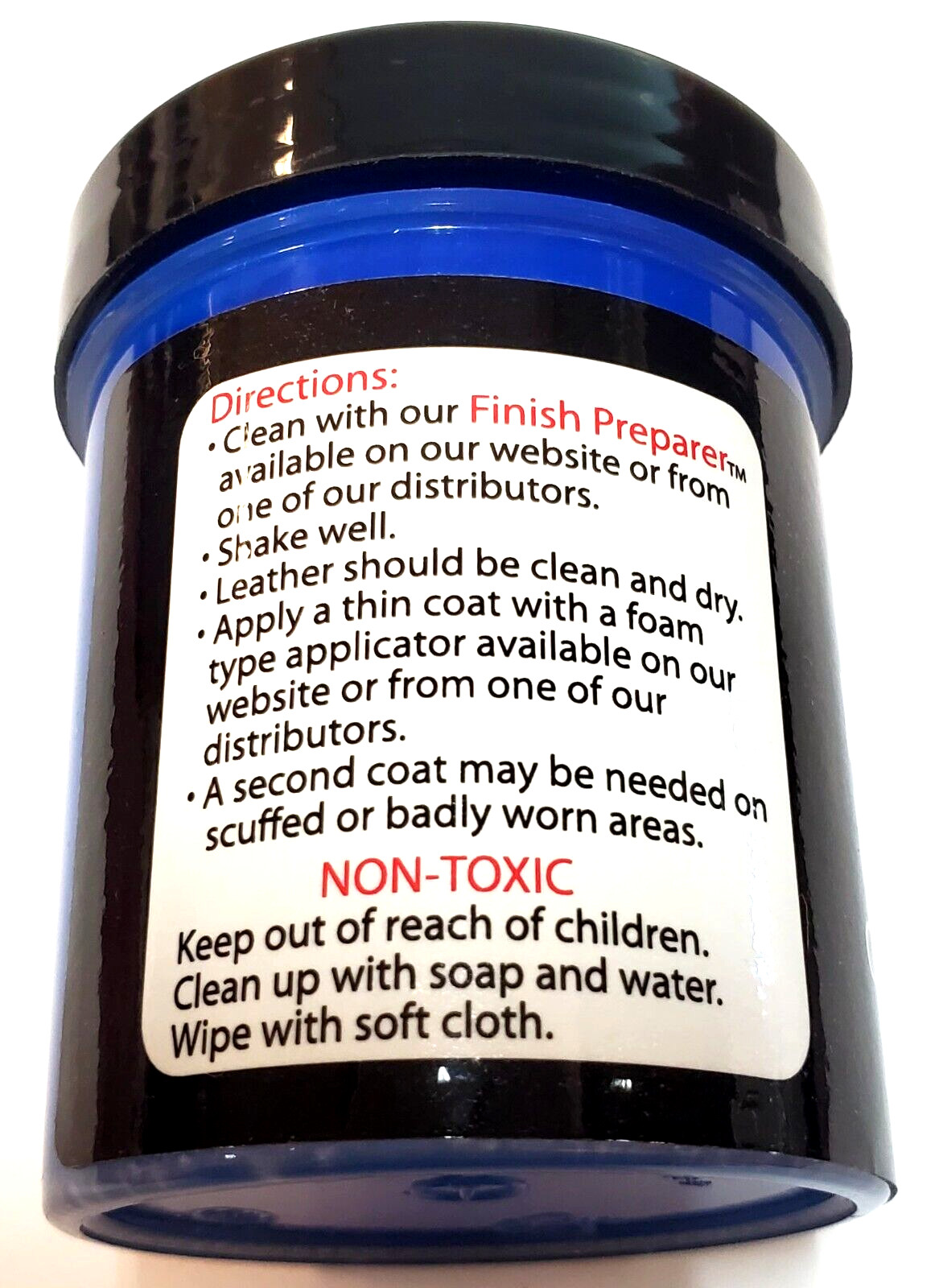Leather Refinish Sofa Handbag Shoe Color Dye 4.oz – Blue – Leather Dye Restore