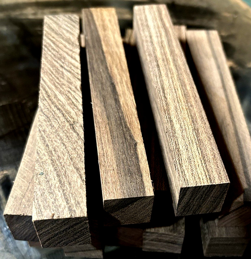TWENTY (20) PIECE BEAUTIFUL EXOTIC BOCOTE PEN BLANKS LUMBER WOOD 3/4 X 3/4″ X 6″