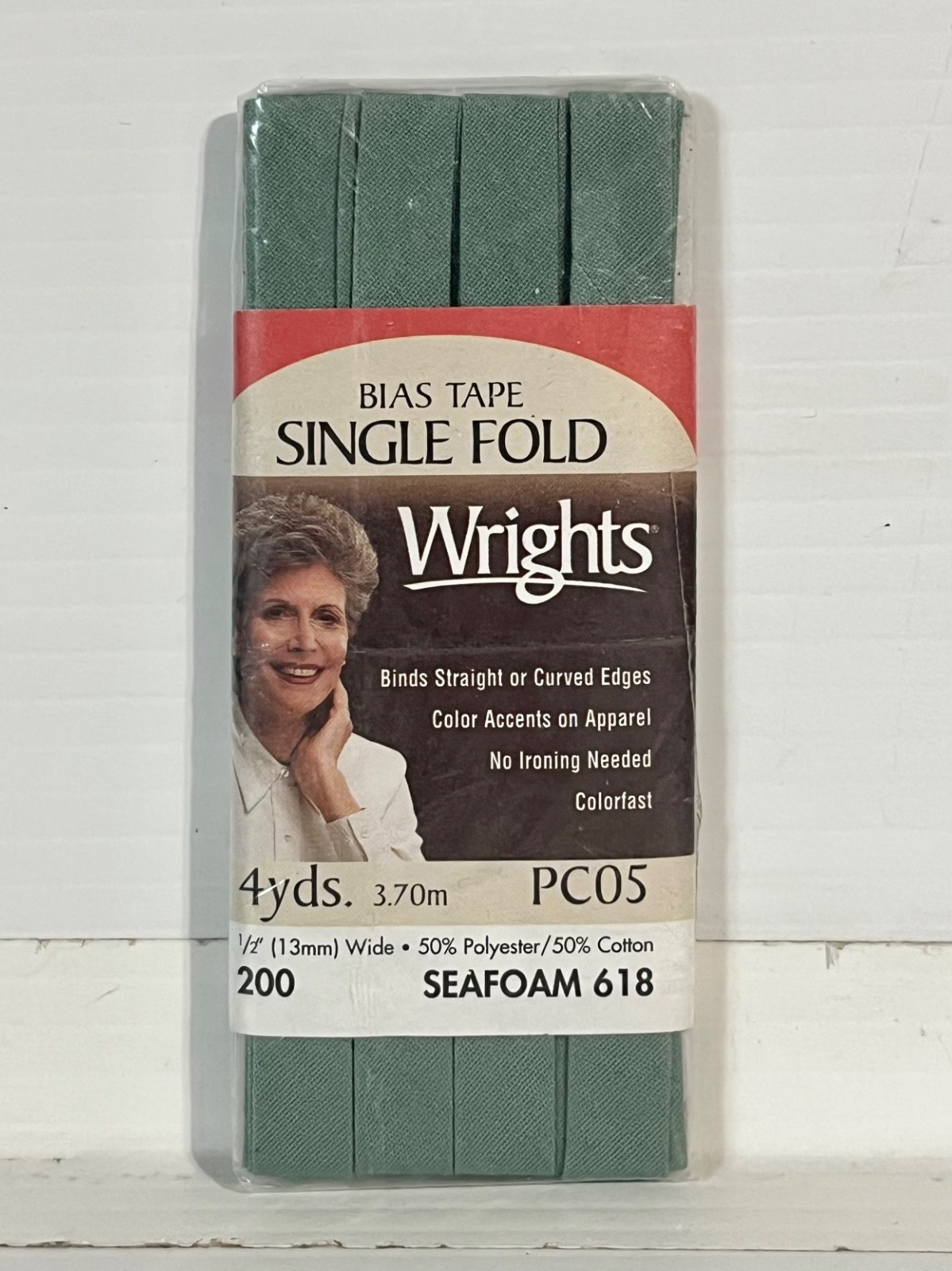 Wrights Bias Tape Single Fold PC200 ~ 4yd x 0.5″ Various Colors NEW