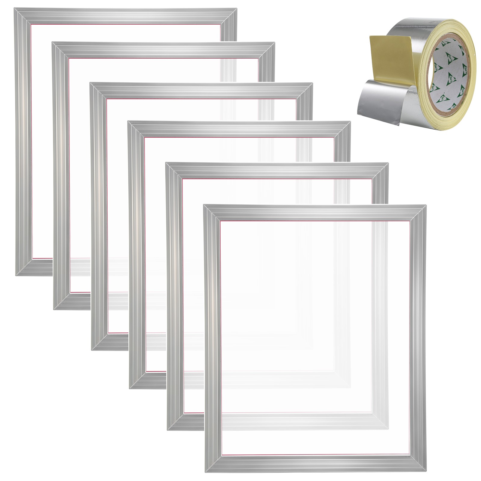 VEVOR 6 PACK Aluminum Frame Silk Screen Printing Screens 20″x 24″ With 160 Mesh