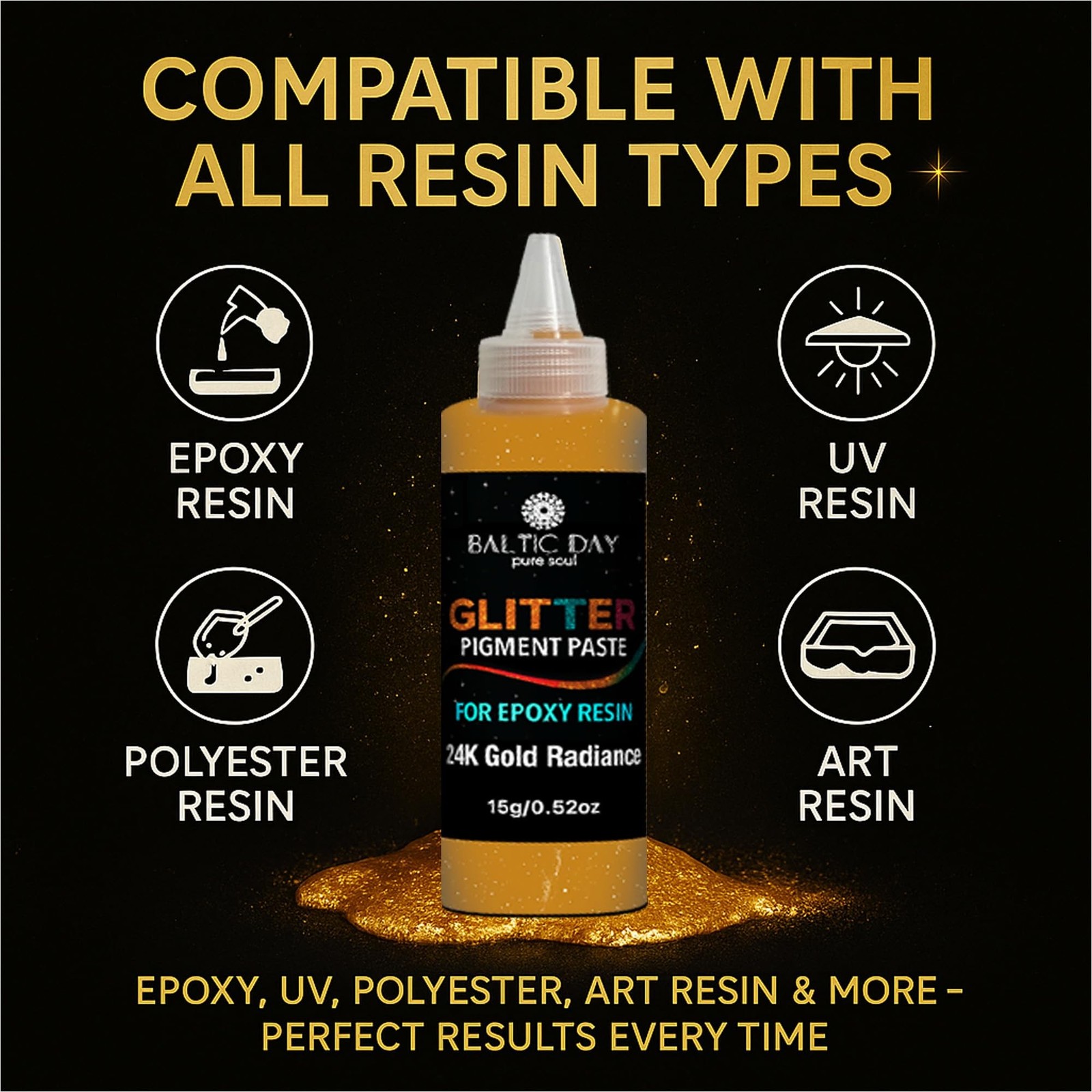 Snow White Sparkle Epoxy Pigment Paste XL (6.7oz/191g) – Ultra-Concentrate