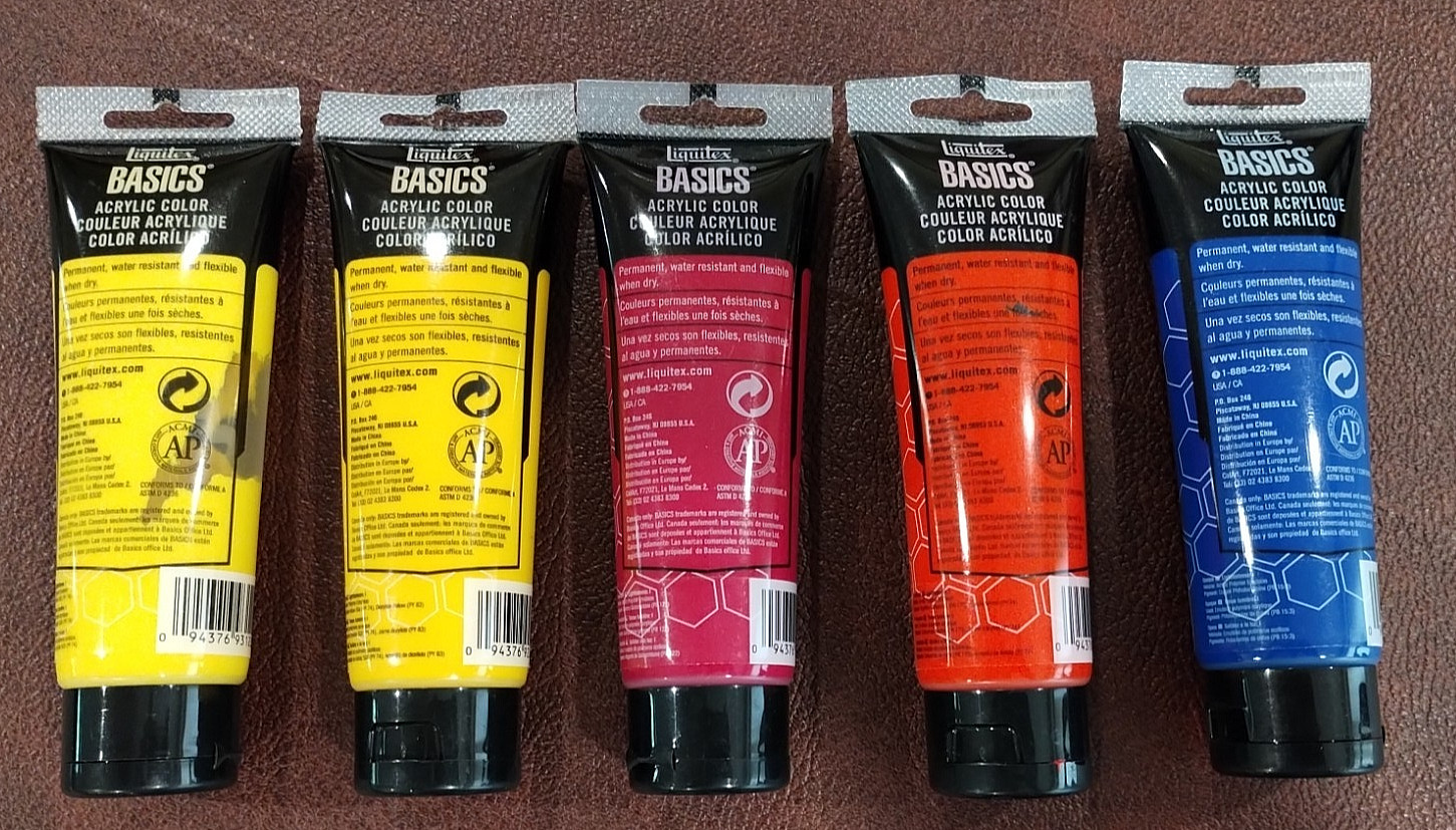 Liquitex Basics Smart Craft Acrylic Paint Lot of 9 Used