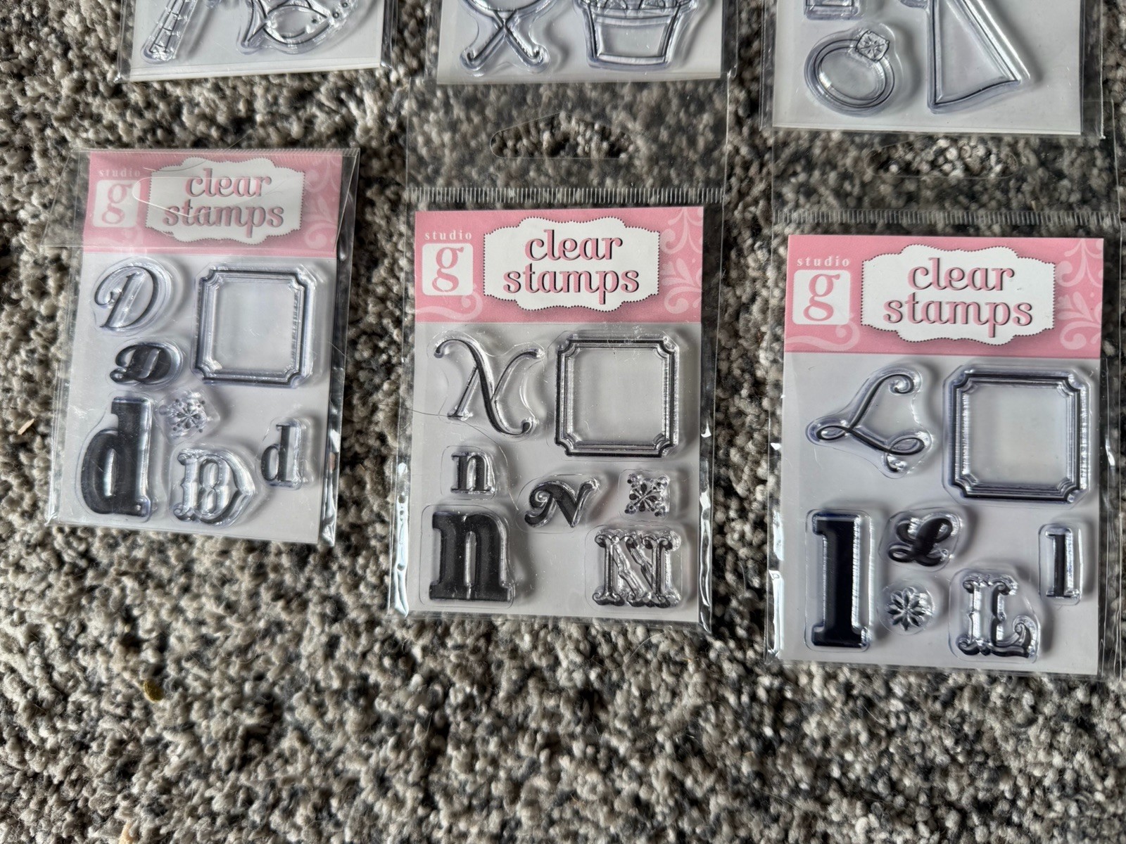 Clear Stamps Unused Lot Of 27 g Studio