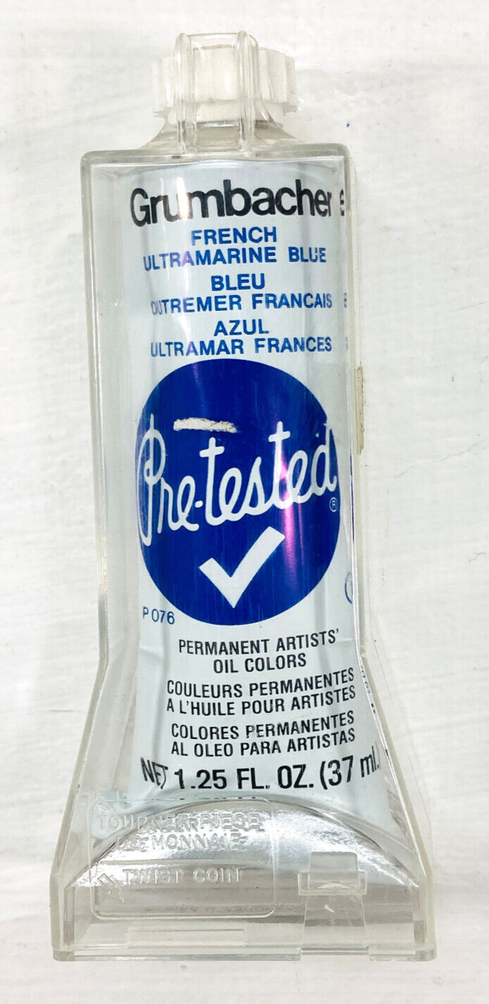 Grumbacher Vintage French Ultramarine Blue Pre-Tested Artists Oil Paint 37 ml