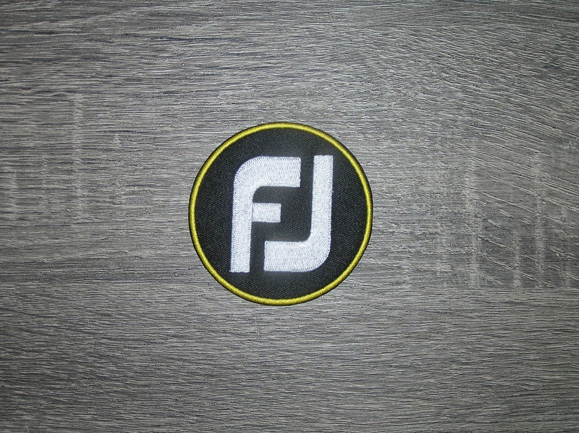 Pro Golf Black/White/Yellow Embroidered Iron On Patch 2.75″ x 2.75″