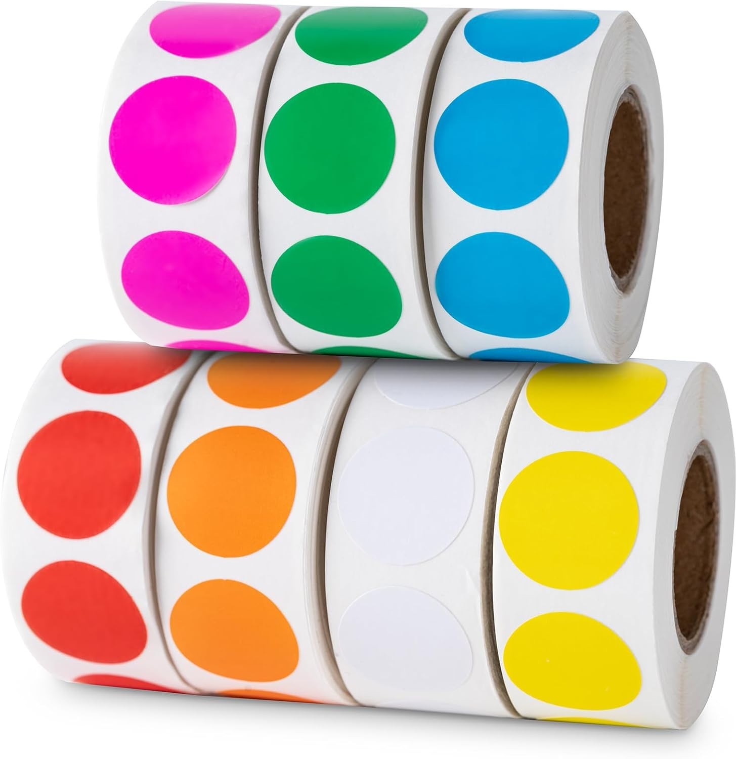 3500 Pcs Colored Dot Stickers, 3/4″ Label Sticker round Color Coding Labels