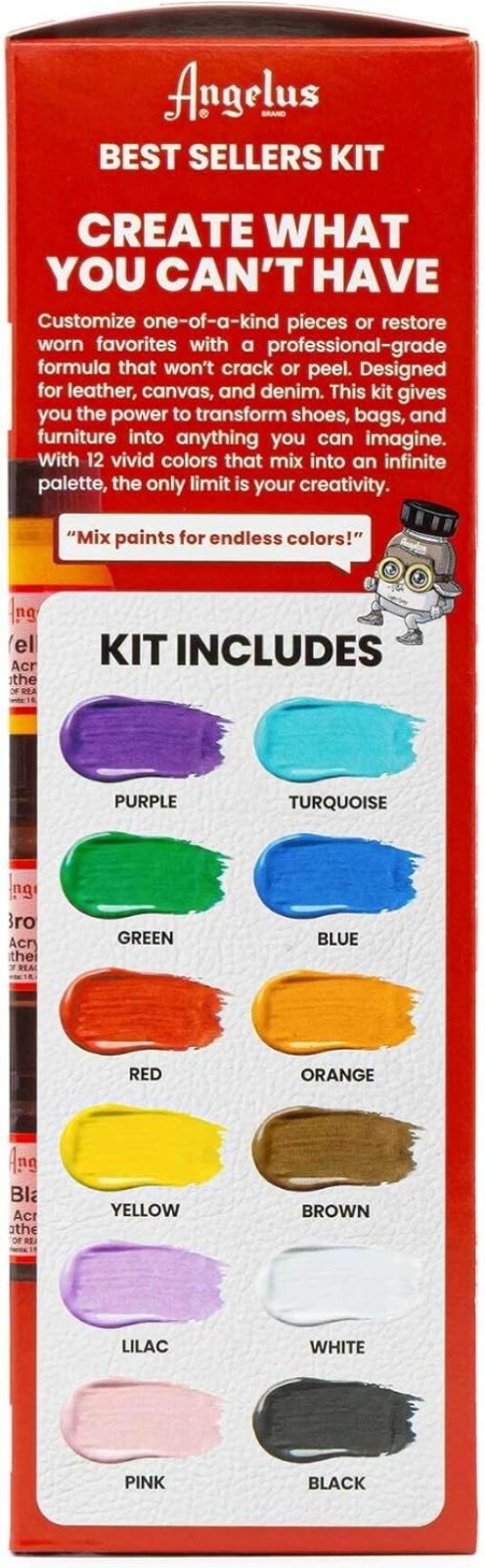 Paint for Shoes, Sneakers, Leather – 12 Colors