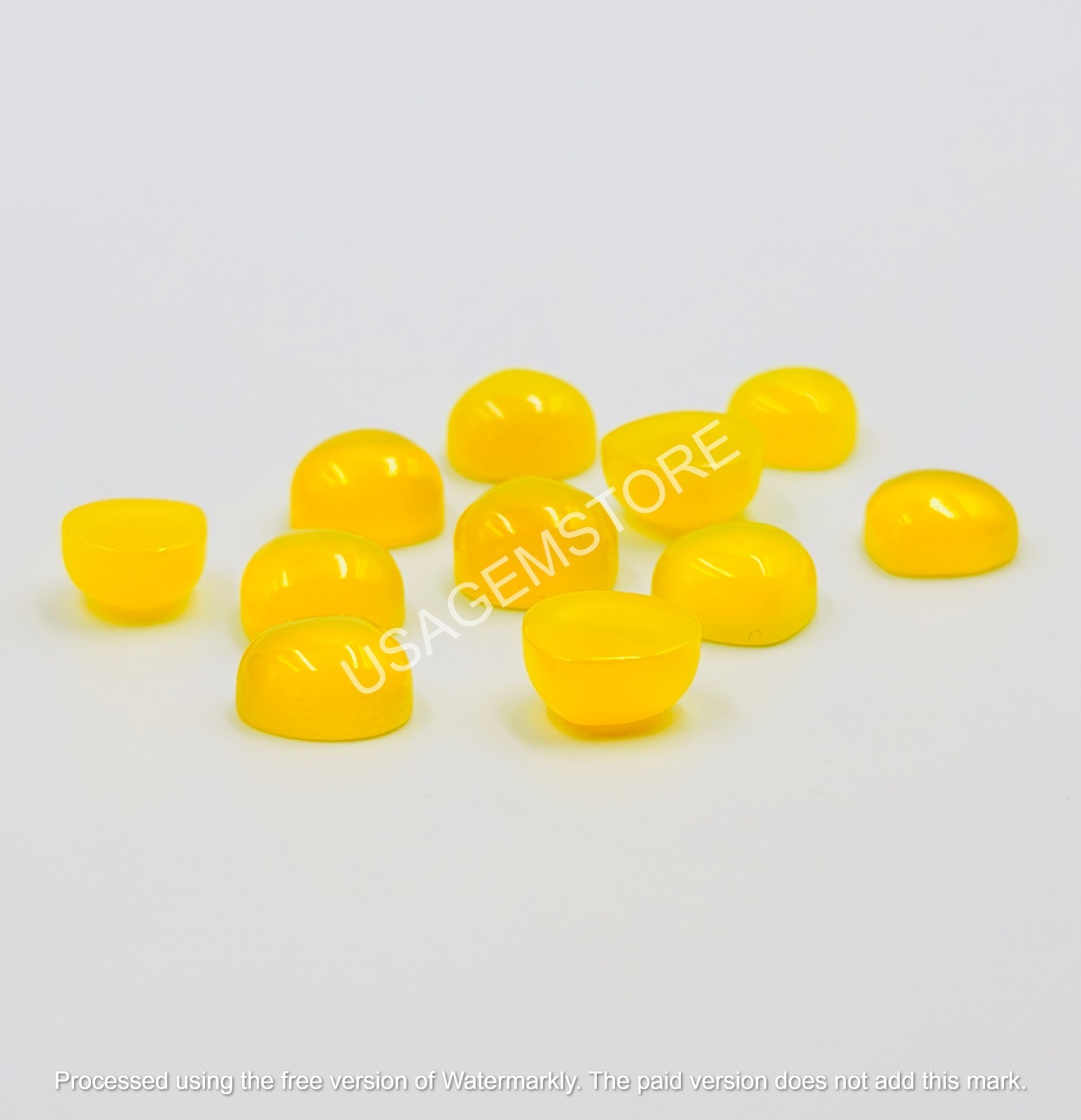 Natural Heart Shape Yellow Chalcedony Gemstone Loose Jewelry Making 5MMTO15MM