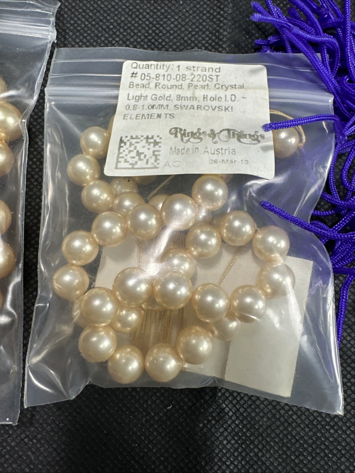 Lot of Fine Jewelry Strands Of Beads,Spacers, Pearls, Pyrite, Fire Agate & Other