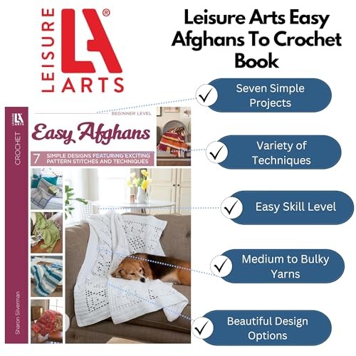 LEA Easy Afghans Crochet Bk, None