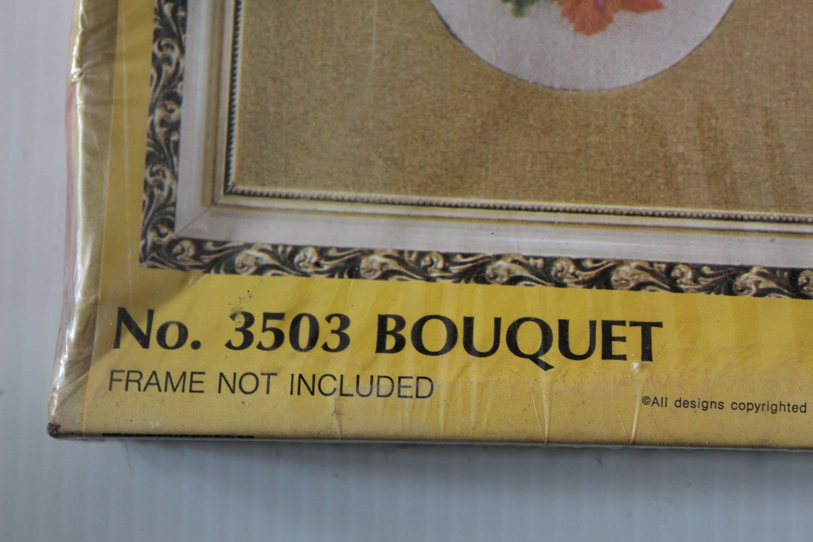 Vintage General Crafts Crewel Embroidery Kit No. 3503 Bouquet 8″x10″ Unopened