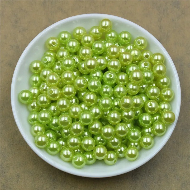 GLASS PEARL BEADS ROUND 3/4/6/8/10/12mm 50x100x300x400x500x1000 Jewelry Making