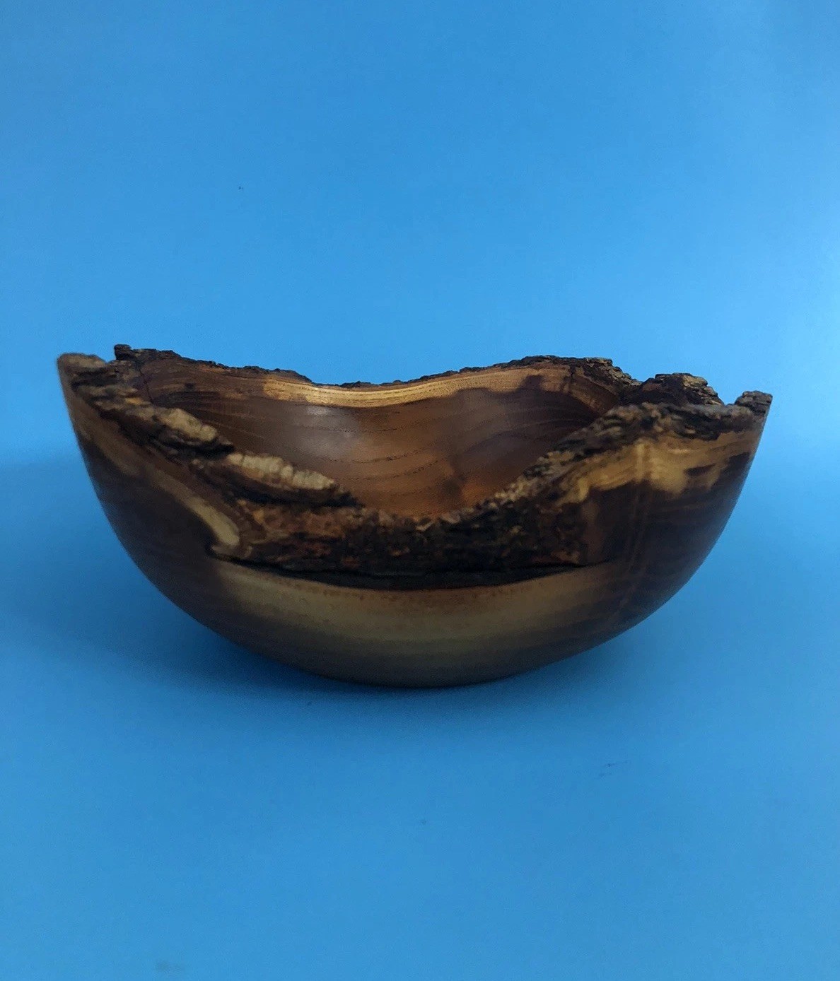 1994 Tom Mumper Mulberry Live Edge Hand-Turned Bowl Signed, Dated, #691