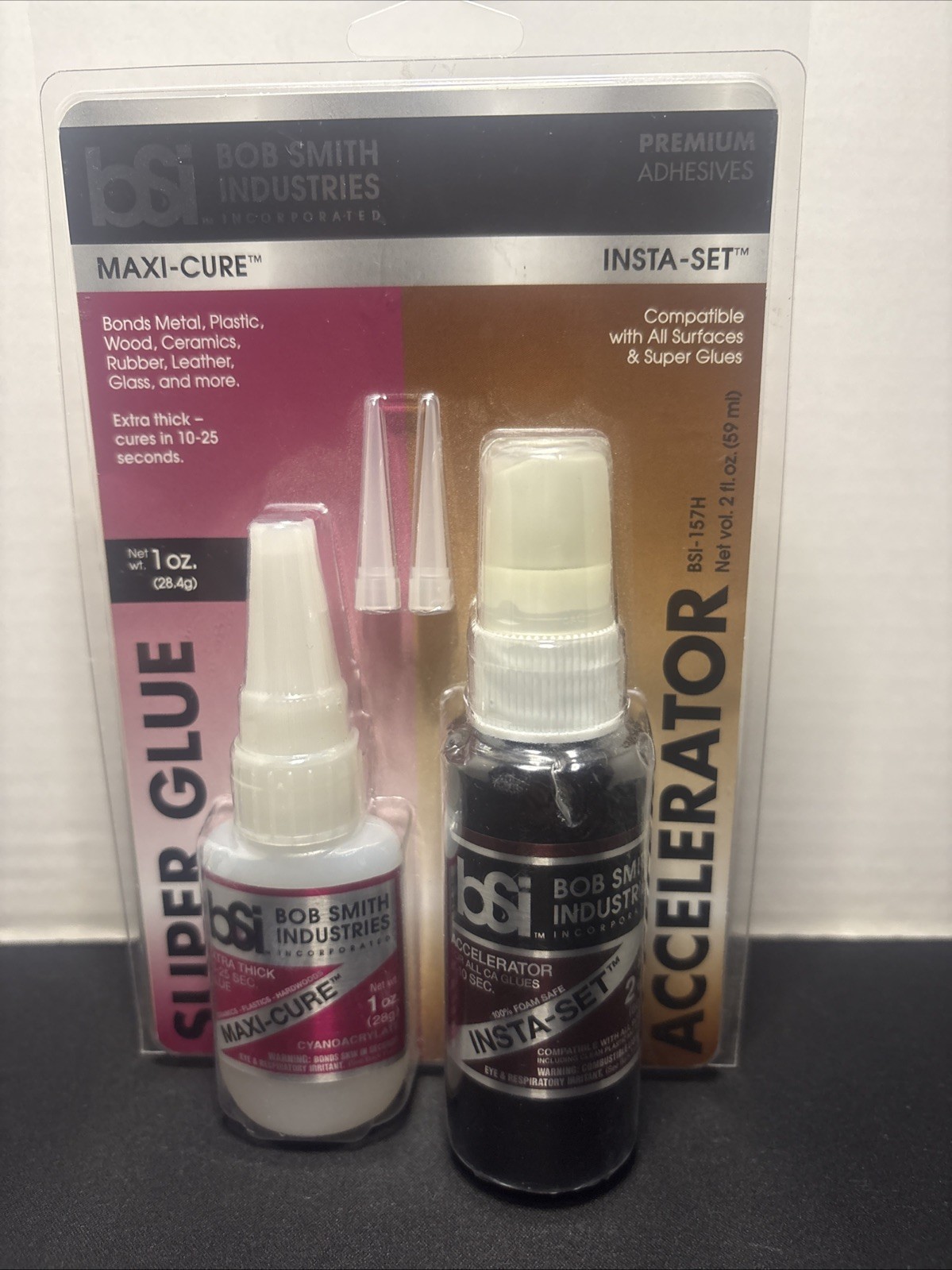 Bob Smith Industries BSI-157H Maxi Cure/Insta-Set Combo Pack (3 oz. Combined) 💅