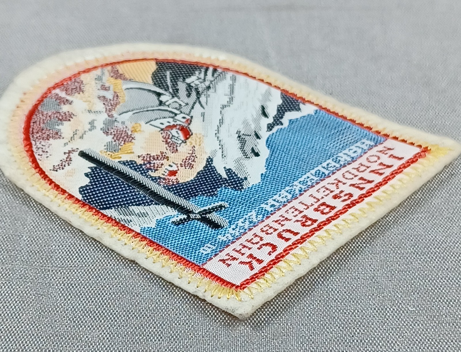 Vintage Innsbruck Austria Patch Ski Lift Cross Embroidered Alpine Alps