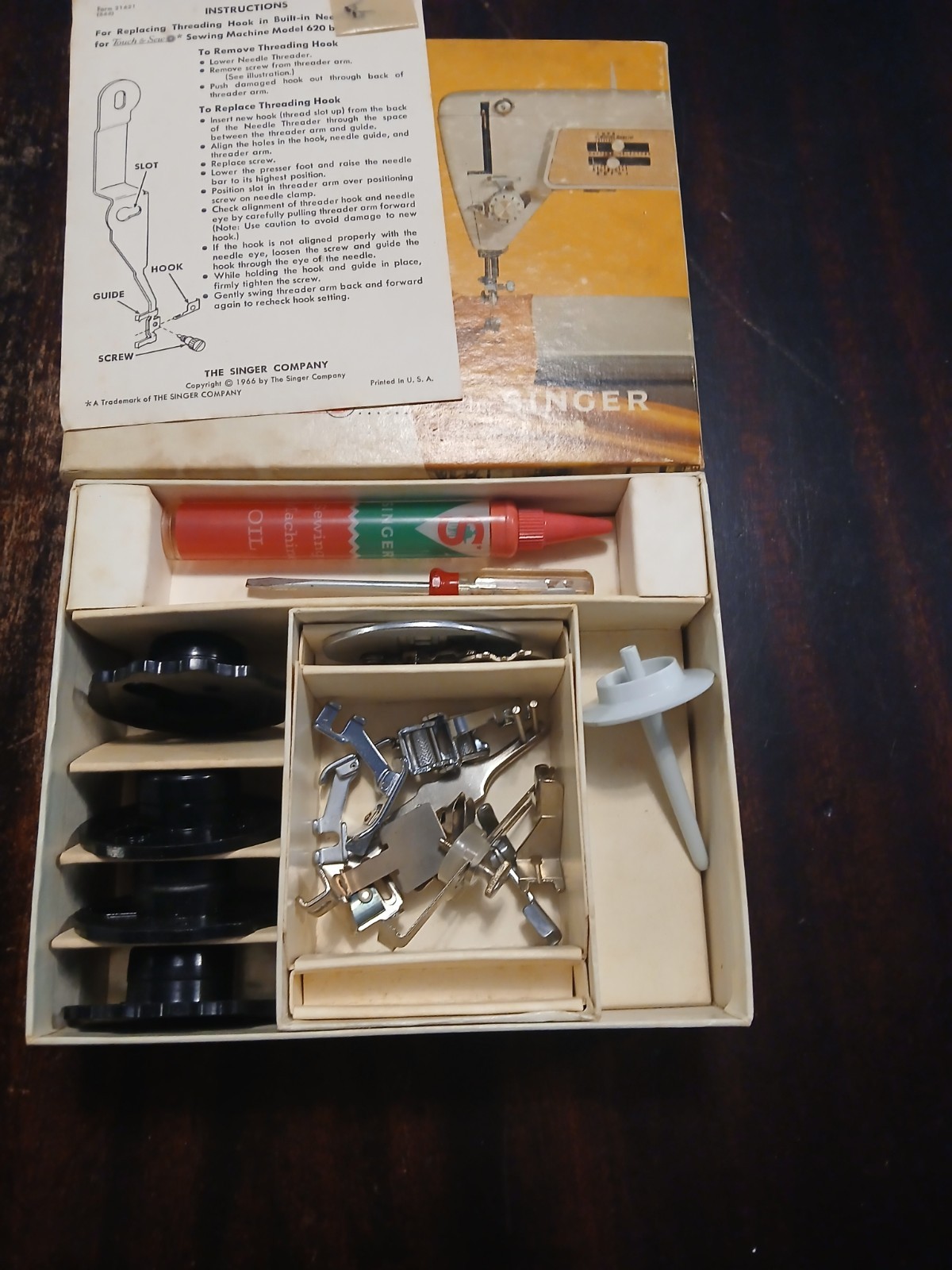 Vintage Singer Buttonholer & Automatic Zigzagger Attachment Lot for Singer