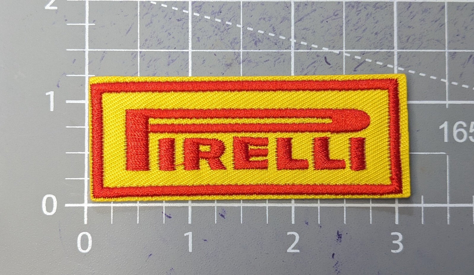Pirelli Tires Tyres Patch Tires Automotive Embroidered Iron On Patch 1.25×3″