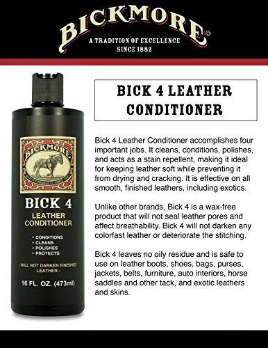 Bick 4 Leather Conditioner 16 Fl Oz – Best Since 1882 – 16 Fl Oz (Pack of 1)