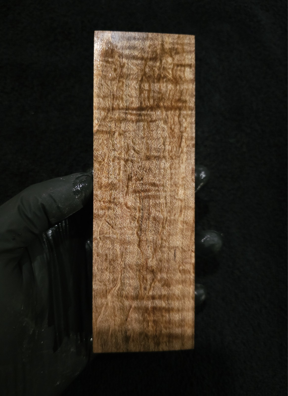 Stabilized Curly Ambrosia Maple Block – Knife Scales/Pen Blanks