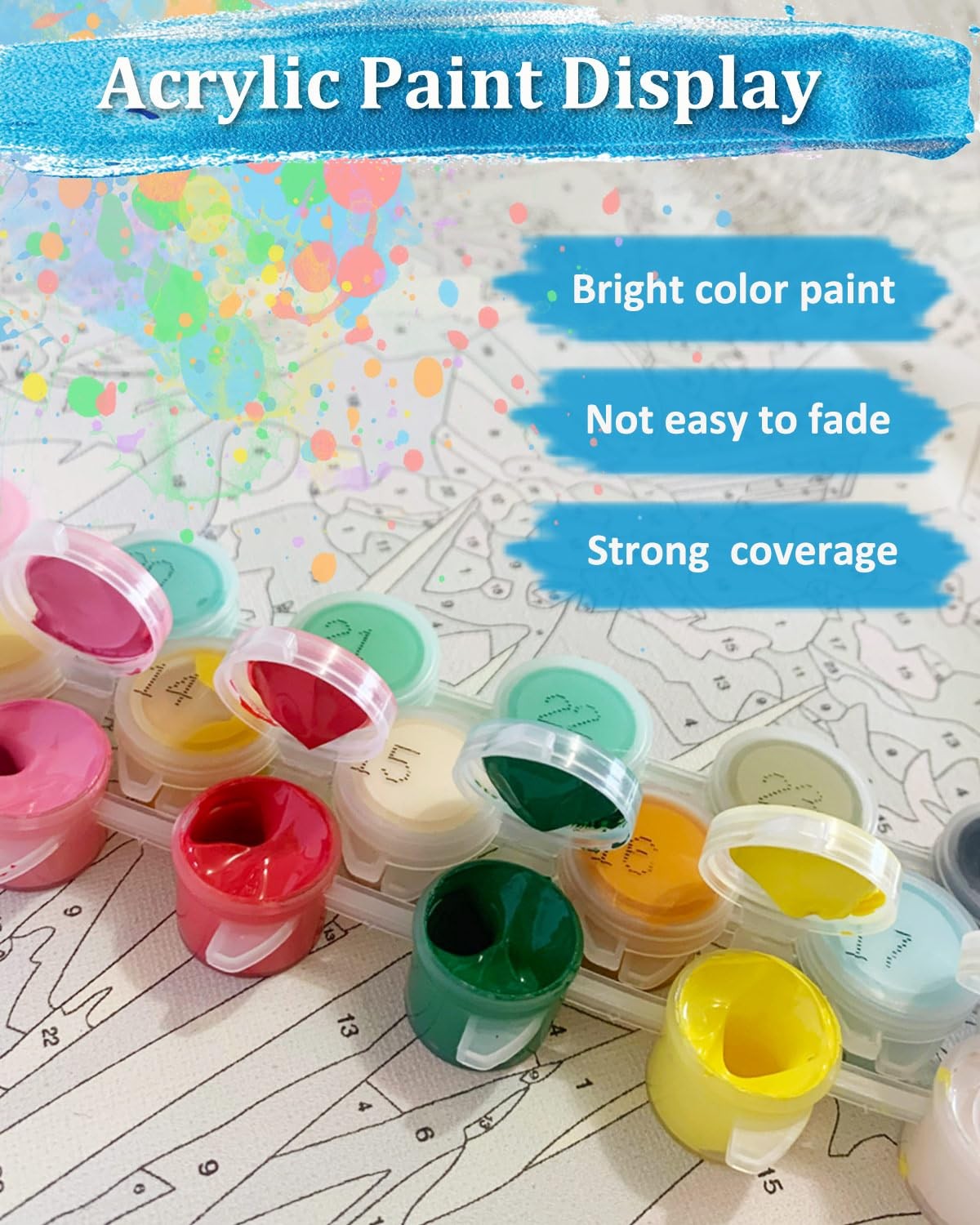 TOCARE Aurora Paint by Numbers Kit for Adults,Aurora Borealis Adult Paint by …