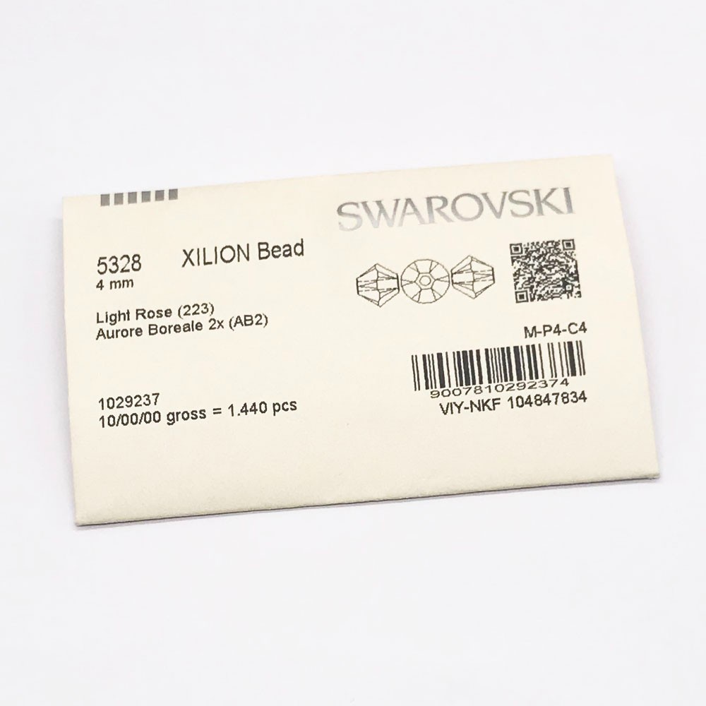Swarovski 5328 XILION Crystal Bicone Beads Wholesale Factory Pack * AB / SHIMMER