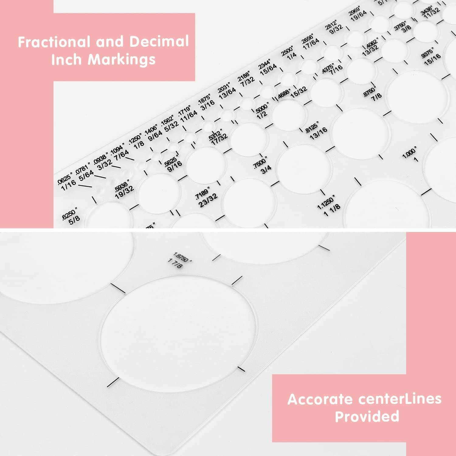 Tamaki Circle Template Circle round Stencil Templates for Drafting for Office an