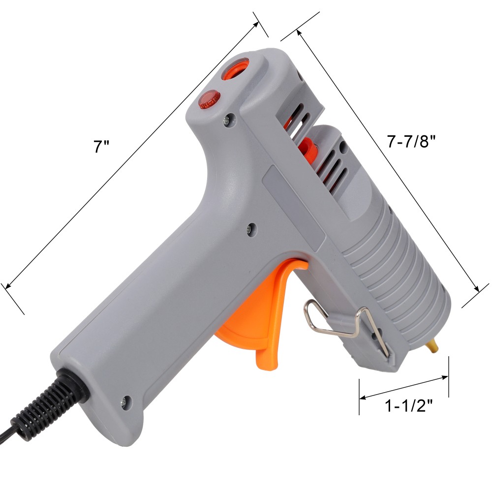 150W Adjustable Temp Hot Glue Gun, 6 Copper Nozzles 6 High Viscosity Glue Sticks
