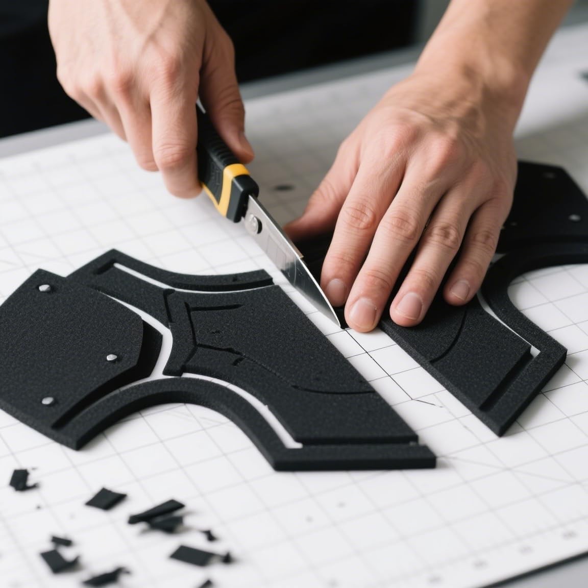 High-Density EVA Foam 3mm – Black 16×59 Inch for Cosplay and Craft Projects