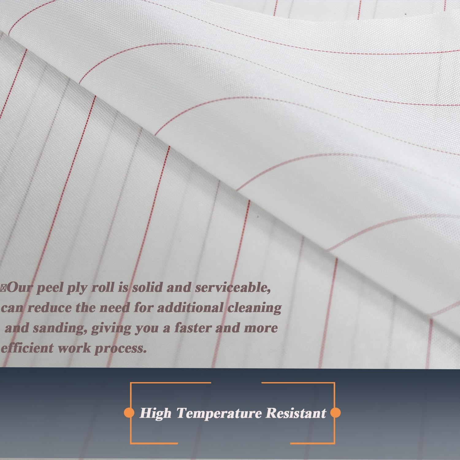 Peel Ply High Temperature Resistant Release 40 inch x 4.38 yards, White
