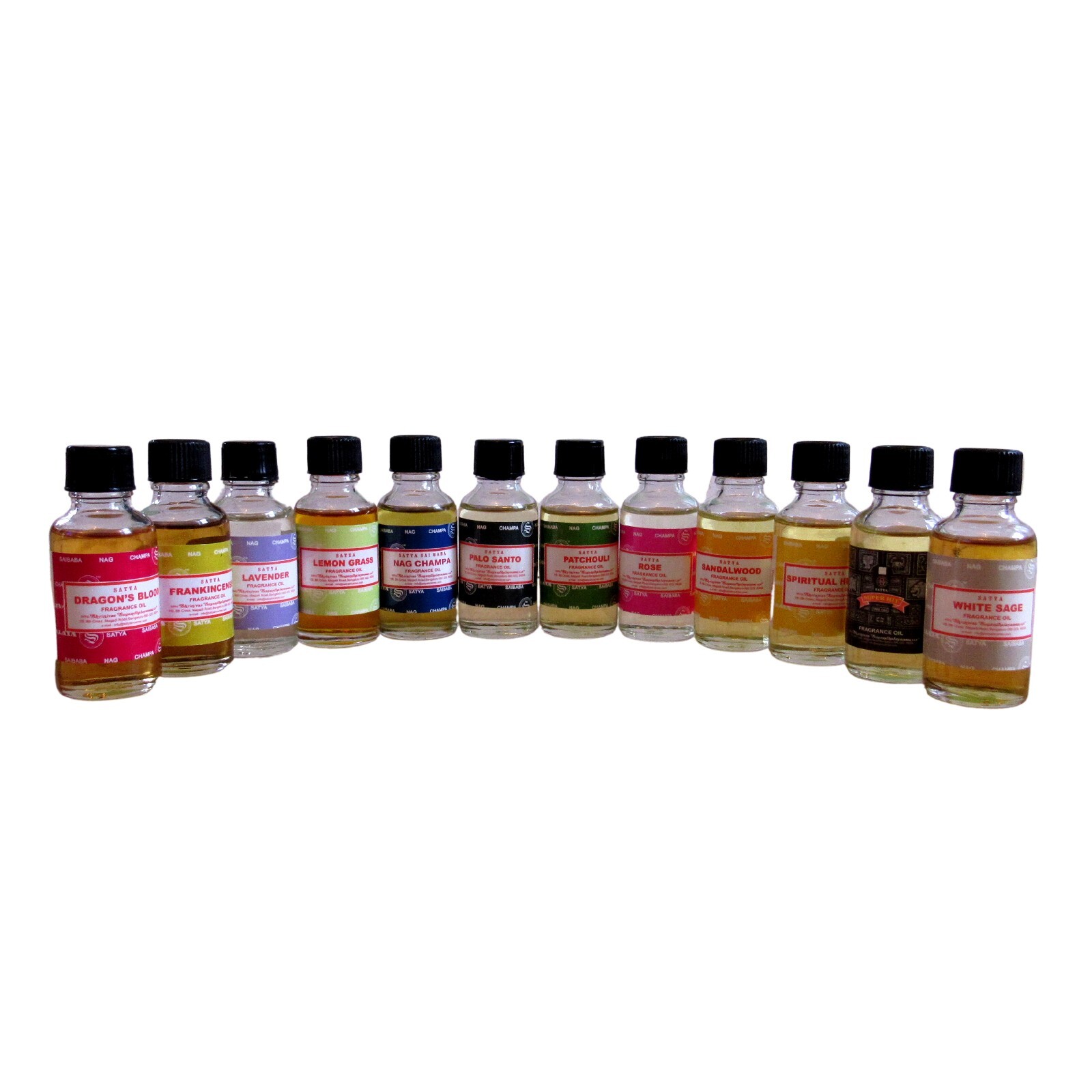 Satya Fragrance Oils, 30ml 1oz Glass Bottle for Incense, Soaps, Candles, Resins