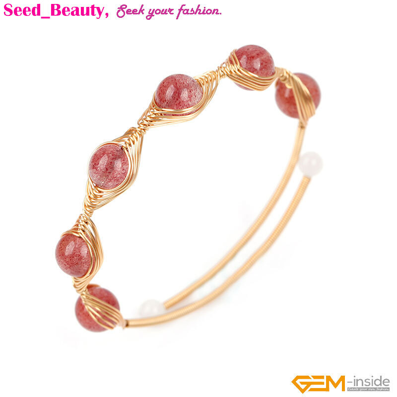Handmade Adjustable Bracelet Gold Filled Chakras Stone Jewelry Christmas Gift
