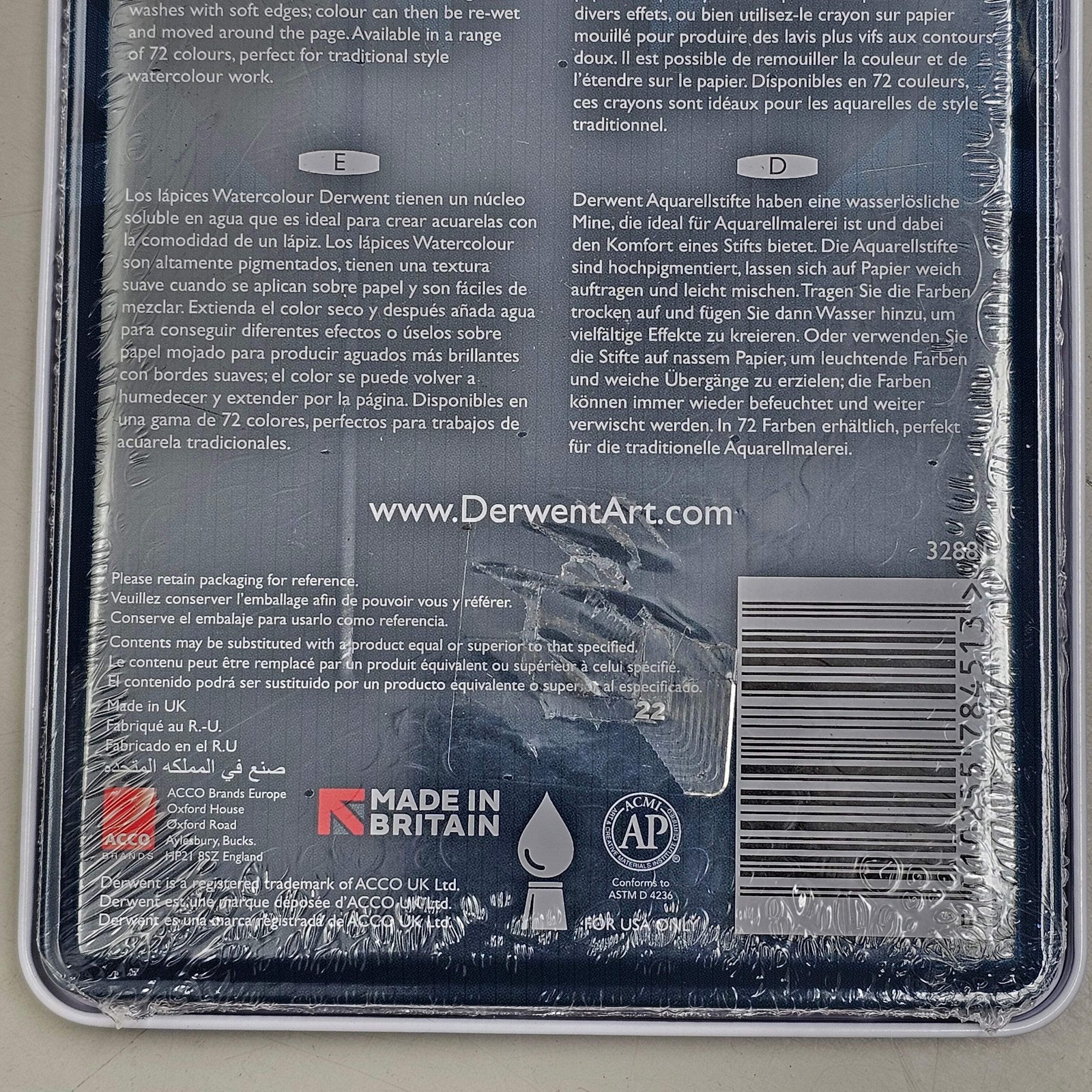 DERWENT Watercolour Pencils (12 Count) Metal Tin for Art
