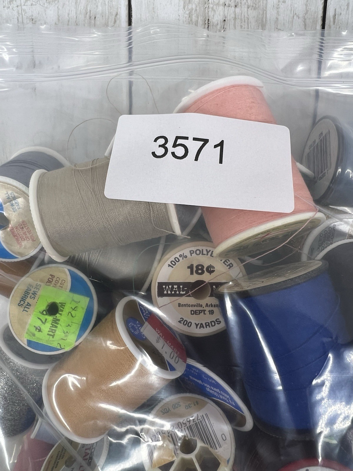 Sewing Thread Spools Mixed Colors Some Vintage Various Brands Colors Lot of 50
