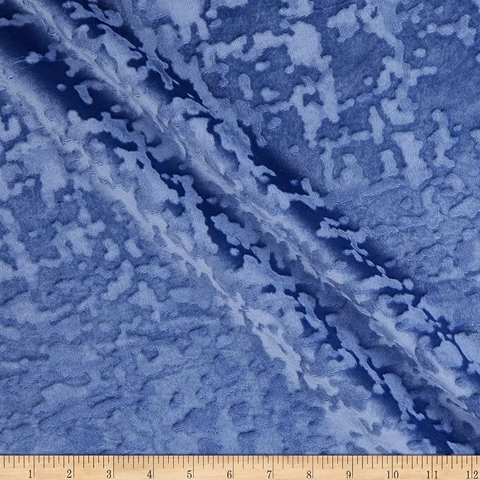 Abstract Crushed Velvet Fabric, 118 Inch. in Width, Ideal for Upholstery Etc.