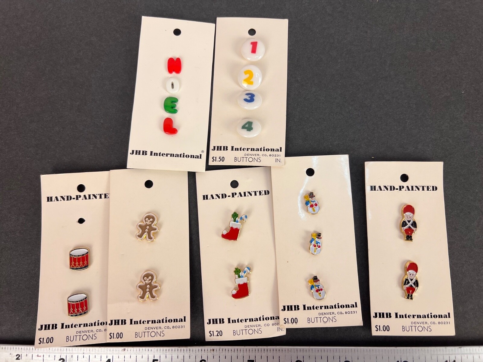 Novelty Shank Buttons Lot 40 Total Aurora Borealis Christmas Florals All NOS R2