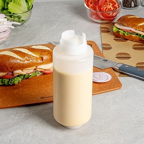 32oz. FIFO Inverted Plastic Squeeze Bottle with Refill and Dispensing 1 32 oz