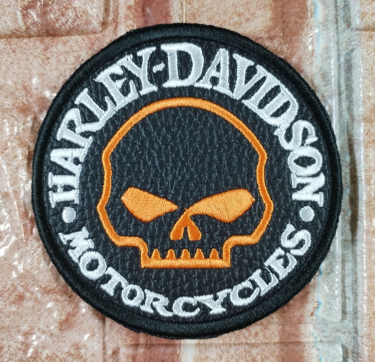 Willie G biker patches, skull, black circle, Black Riders