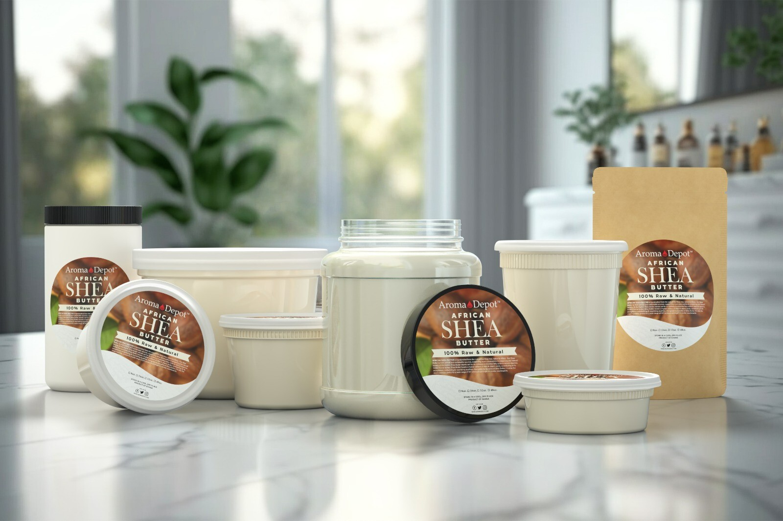 Raw African Shea Butter 12 oz. IVORY Pure Unrefined Raw Organic from Ghana