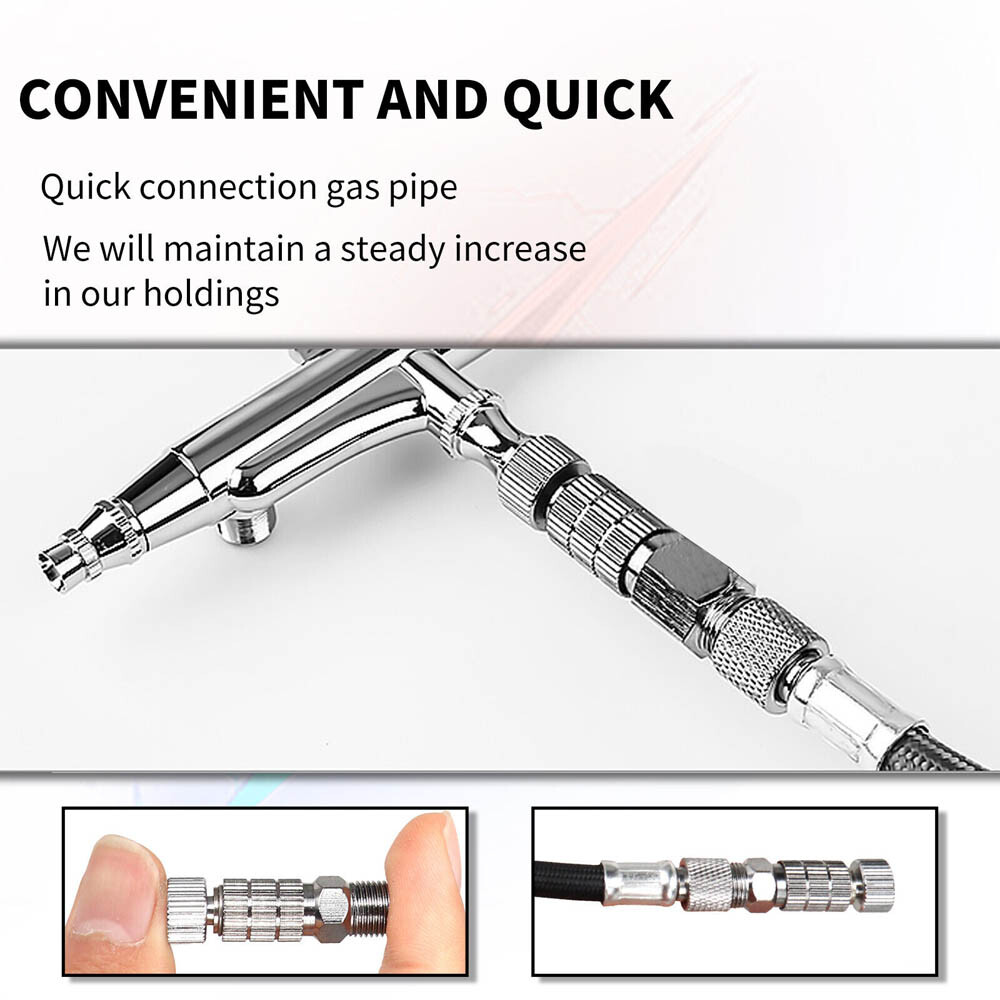 4PCS Airbrush Quick Release Disconnect Coupler 1/8″ Adapter Fitting Air Hose US