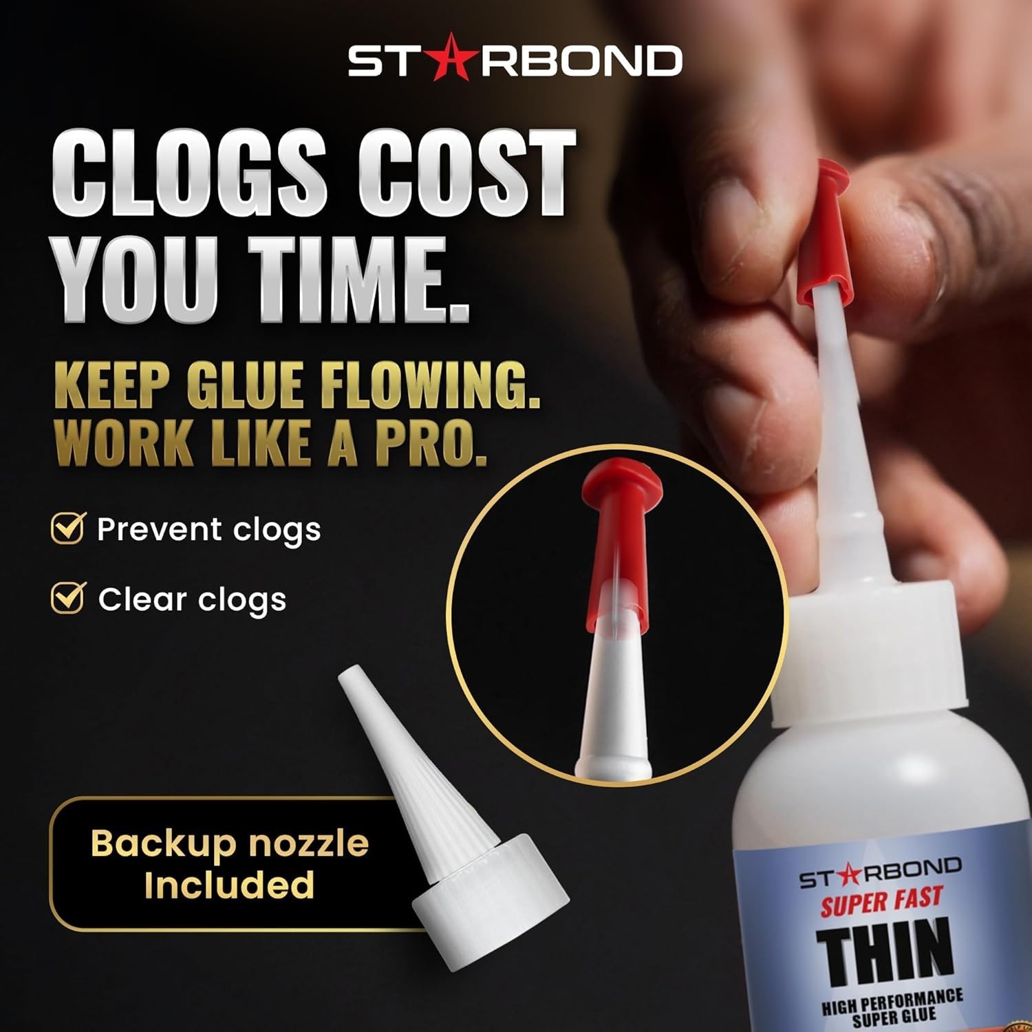 Starbond 2 oz. Super Fast Thin – Super Glue (Premium Cyanoacrylate CA Glue)