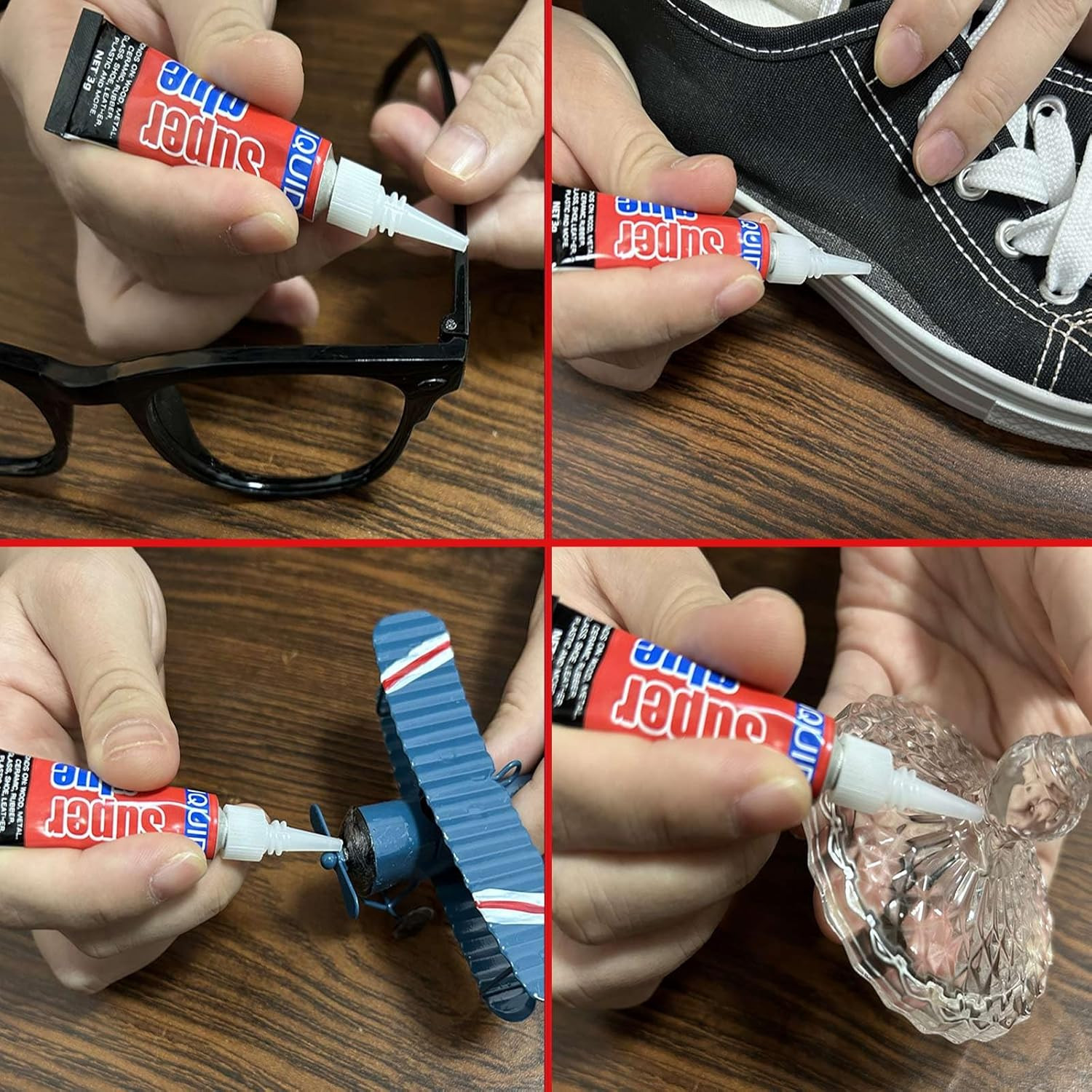 3 Gram (Pack of 12) Single Use Super Glue Liquid, Super Fast, Thin & Strong Adhe