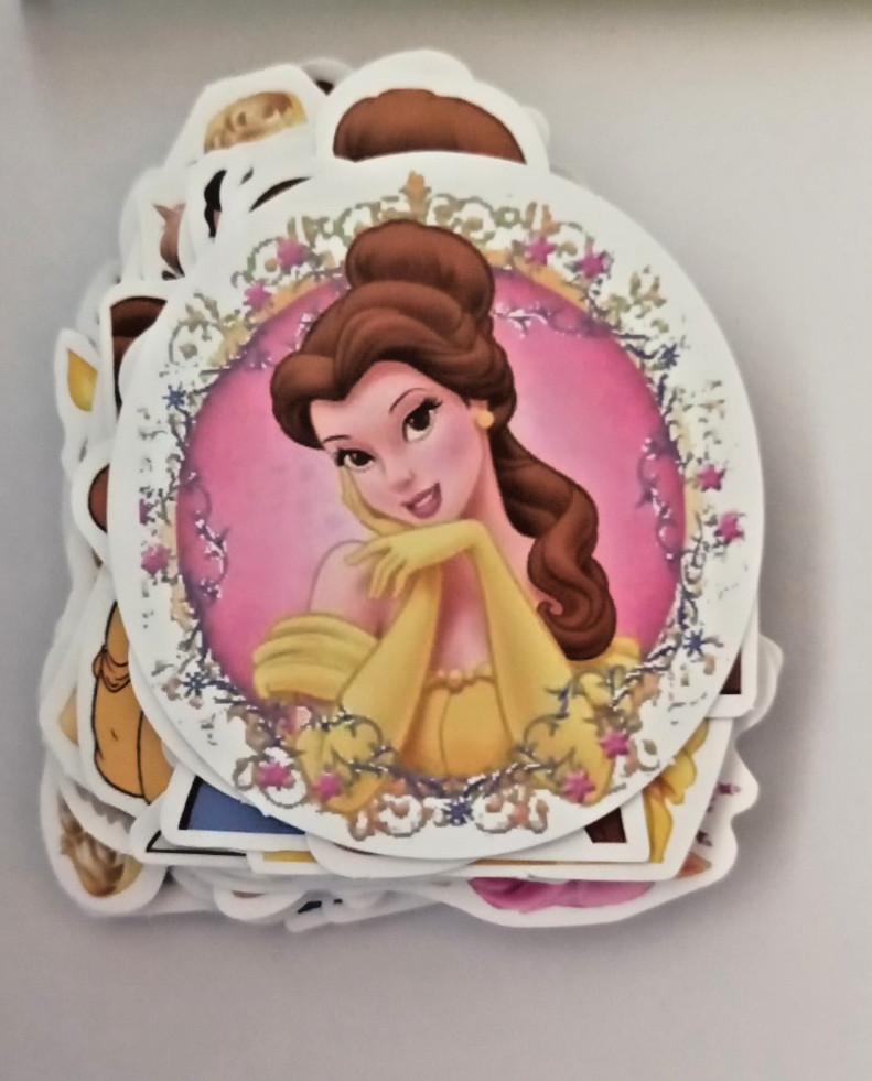 BEAUTY AND THE BEAST- STICKERS-50 STICKERS-UNBRANDED-NEXT DAY FREE SHIPPING